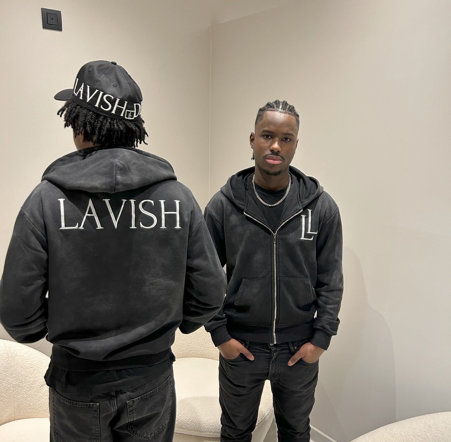 Antisocial X LL zip hoodie