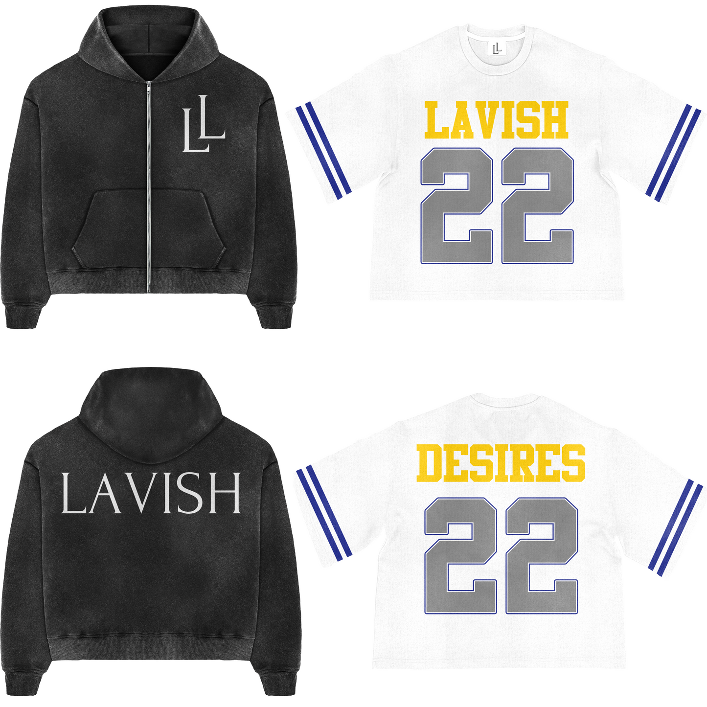 Jersey X LL zip hoodie